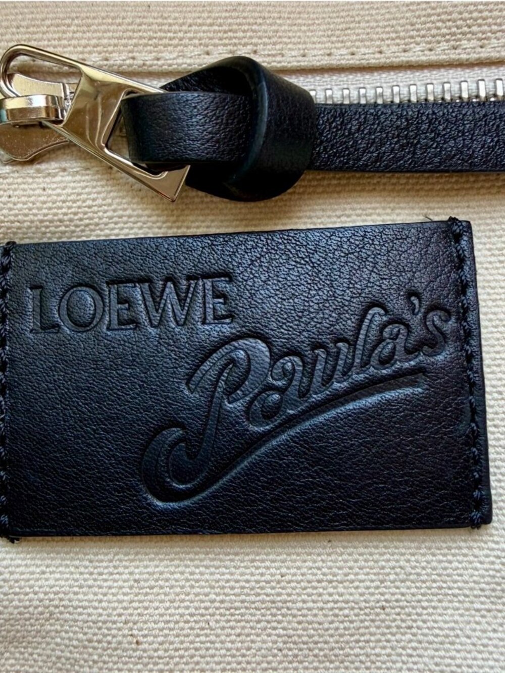 Loewe Paula's Ibiza Blue Canvas Mermaid Canvas Tote - Picture 11 of 12
